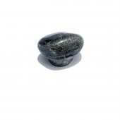 Porselen Antrasit Gri Taş Düğme Tek Vidalı Mobilya Dolap Kulp - 1