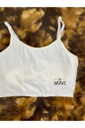 Bralet Fitilli Crop Süngerli Gündelik Sütyen - 1