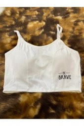 Bralet Fitilli Crop Süngerli Gündelik Sütyen - 2