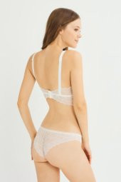 Perfero Desteksiz Dantelli Sütyen Külot Takım Beyaz thumbnail 3