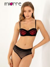 Push-Up Dolgulu Straplez Sütyen Takım thumbnail 3