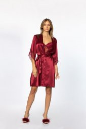 Saten Dantelli Gecelik & Sabahlık Takım thumbnail 2