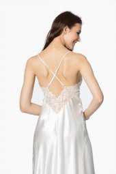 Saten Dantelli Gecelik & Sabahlık Takım - 4