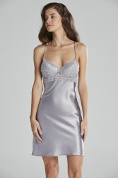 Saten Dantelli Gecelik & Sabahlık Takım thumbnail 4