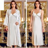 SATEN GECELİK SABAHLIK TAKIM thumbnail 2