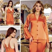 SATEN GECELİK SABAHLIK TAKIM thumbnail 1