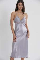 Saten Dantelli Gecelik & Sabahlık Takım thumbnail 5