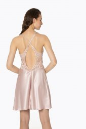 Saten Dantelli Gecelik & Sabahlık Takım thumbnail 3