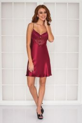 Saten Dantelli Gecelik & Sabahlık Takım thumbnail 1