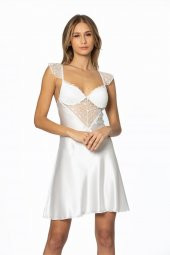 Saten Dantelli Gecelik & Sabahlık Takım thumbnail 1