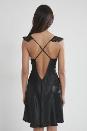 Saten Dantelli Gecelik & Sabahlık Takım thumbnail 6