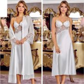 SATEN GECELİK SABAHLIK TAKIM thumbnail 2