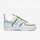 Nike Air Force 1 Low Worldwide White Blue Fury Volt Spor Ayakkabı CK7213-100 - 1