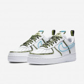 Nike Air Force 1 Low Worldwide White Blue Fury Volt Spor Ayakkabı CK7213-100 - 2