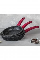 gülsan Elit Granit Döküm 3 Lü Tava Seti 18-20-22 Cm - 1