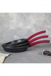 gülsan Elit Granit Döküm 3 Lü Tava Seti 18-20-22 Cm - 4