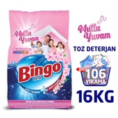 Bingo Matik 8 kg Mutlu Yuvam Renkliler ve Beyazlar Toz Çamaşır Deterjanı Ekonomi Paketi 2'li - 1