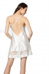 Saten Dantelli Gecelik & Sabahlık Takım thumbnail 4