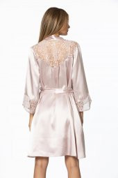 Saten Dantelli Gecelik & Sabahlık Takım thumbnail 1