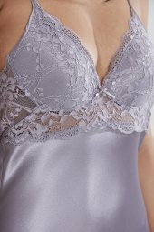 Saten Dantelli Gecelik & Sabahlık Takım thumbnail 7