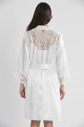 Saten Dantelli Gecelik & Sabahlık Takım thumbnail 4