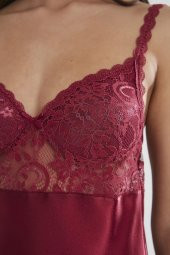 Saten Dantelli Gecelik & Sabahlık Takım thumbnail 5