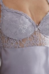 Saten Dantelli Gecelik & Sabahlık Takım thumbnail 6