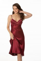 Saten Dantelli Gecelik & Sabahlık Takım thumbnail 4