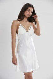 Saten Dantelli Gecelik & Sabahlık Takım thumbnail 5