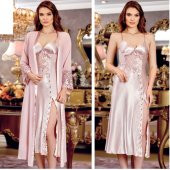 SATEN GECELİK SABAHLIK TAKIM thumbnail 2