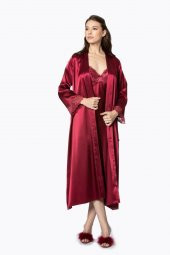 Saten Dantelli Gecelik & Sabahlık Takım thumbnail 1