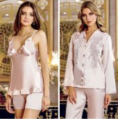 SATEN GECELİK SABAHLIK TAKIM thumbnail 1