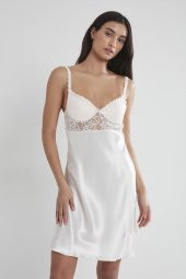 Saten Dantelli Gecelik & Sabahlık Takım thumbnail 5