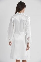 Saten Dantelli Gecelik & Sabahlık Takım thumbnail 4