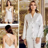 SATEN GECELİK SABAHLIK TAKIM thumbnail 1