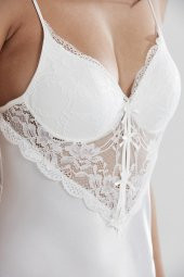 Saten Dantelli Gecelik & Sabahlık Takım - 7