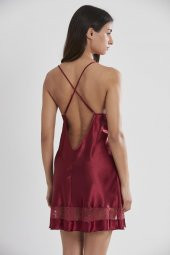 Saten Dantelli Gecelik & Sabahlık Takım thumbnail 5