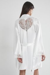 Saten Dantelli Gecelik & Sabahlık Takım thumbnail 4