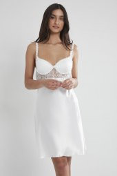 Saten Dantelli Gecelik & Sabahlık Takım thumbnail 5