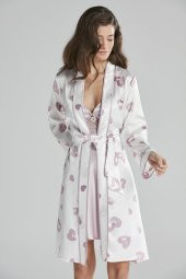 Saten Emprime Gecelik & Sabahlık Takım thumbnail 2