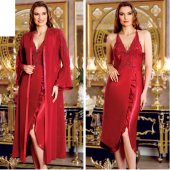 SATEN GECELİK SABAHLIK TAKIM thumbnail 2