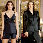 SATEN GECELİK SABAHLIK TAKIM thumbnail 1