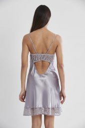 Saten Dantelli Gecelik & Sabahlık Takım thumbnail 7