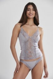 Kadın Dantelli Penye Atlet Külot / Kaşkorse Set thumbnail 1