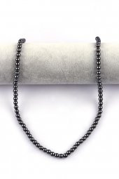 Hematit Doğal Taş Dizi 6 mm Küre Kesim thumbnail 2