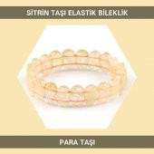 Para Taşı Sitrin Doğal Taşı Elastik Bileklik DB173 - 1