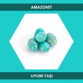 Uyum Taşı Amazonit Doğal Taş Tamburlanmış Parça - 1