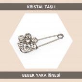 Kristal Taşlı Bebek Yaka İğnesi (Broş) - 1