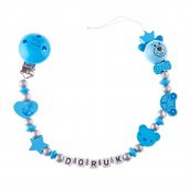 Ahşap Emzik Zinciri - Emzik Askısı - Bebek Hediyesi BEZ067 - 1