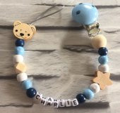 İsimli Emzik Zinciri - Emzik Askısı - Bebek Hediyesi BEZ169 - 1